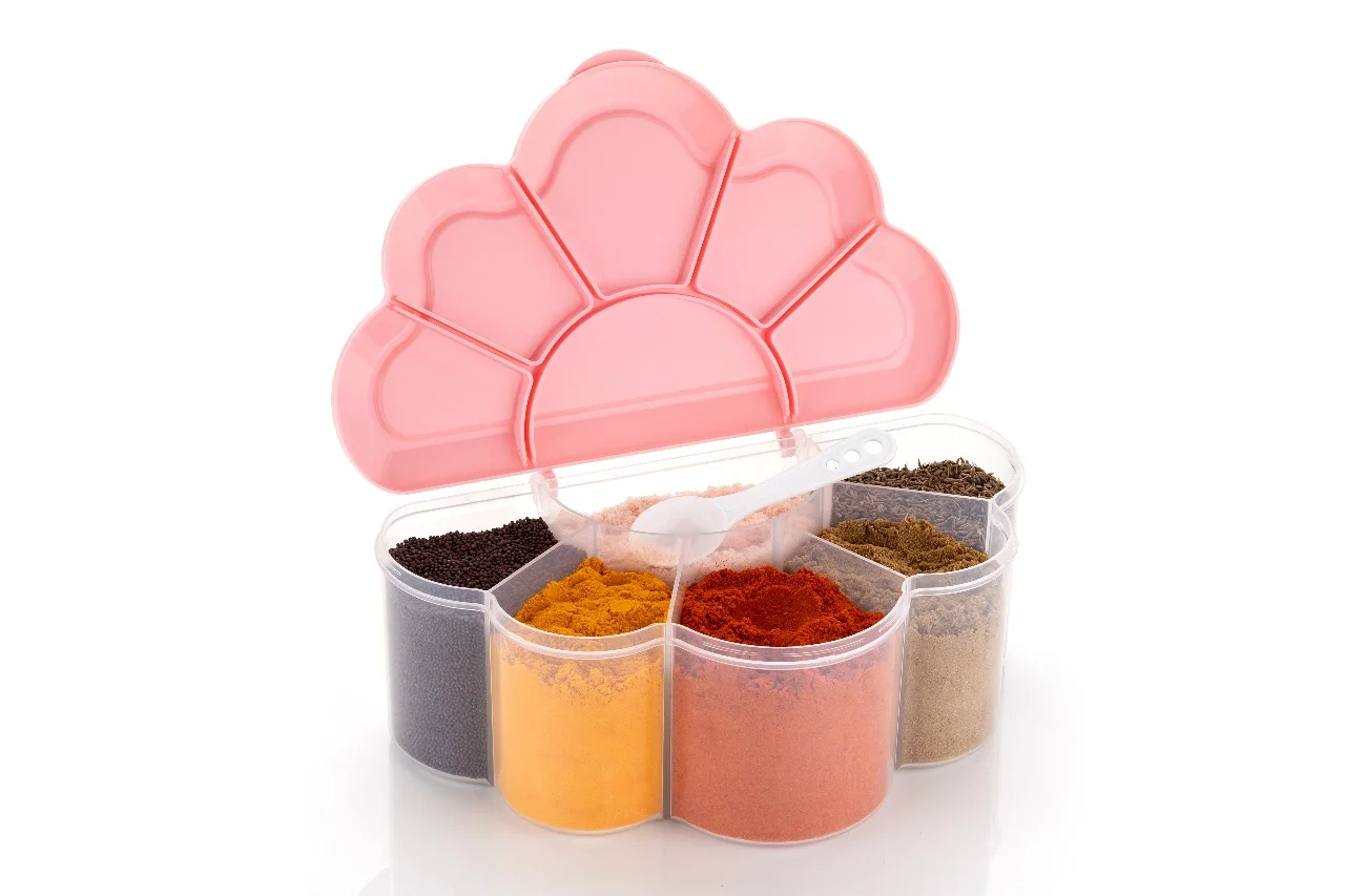 Cloudy 6 Section Spice Storage Container